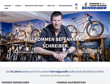 Tablet Screenshot of fahrrad-schreiber.de